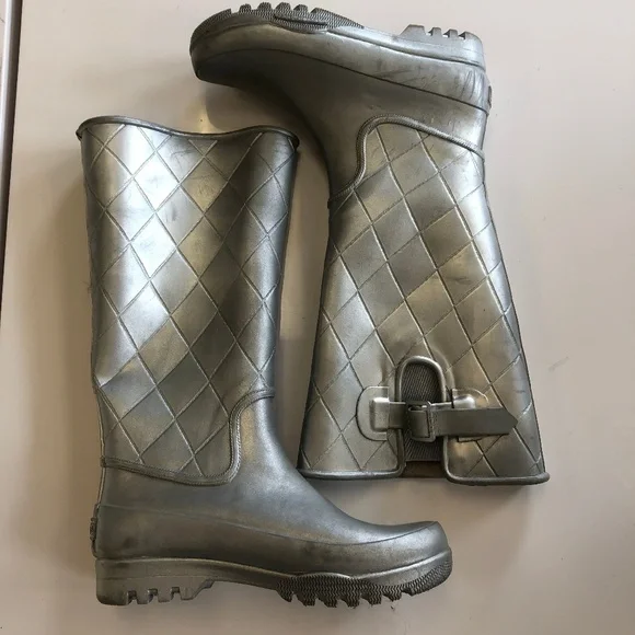 Sperry 'Pelican Tall Quilted" Rainboots Size 6 - Picture 2 of 8